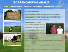 Tablet Screenshot of camping-amaliatexel.nl